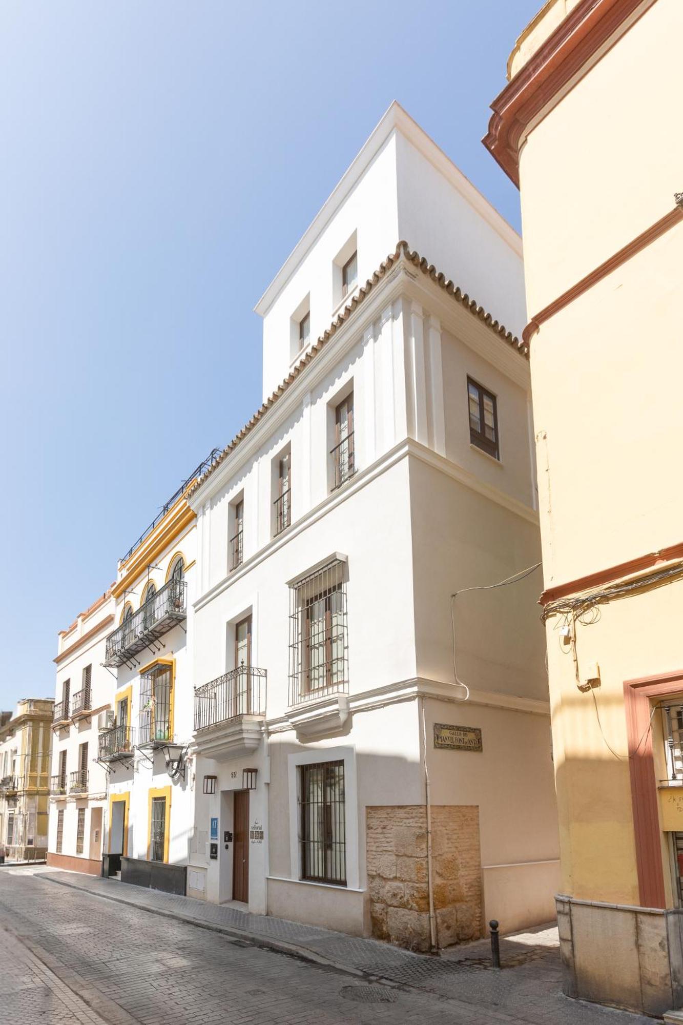 セビリア Casa Senorial Del Siglo XVIIIアパートホテル エクステリア 写真